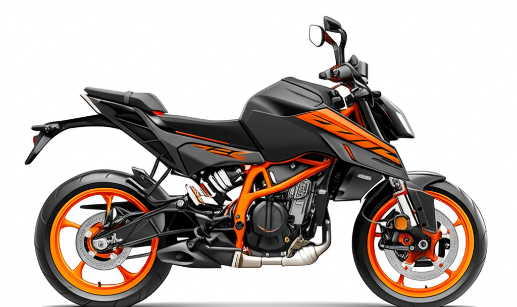 KTM 200 DUKE: 25 PS Power, WP APEX USD Forks, SuperMoto ABS, Color TFT Display