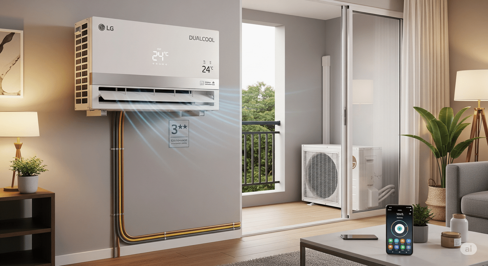 LG DUALCOOL Smart Inverter AC