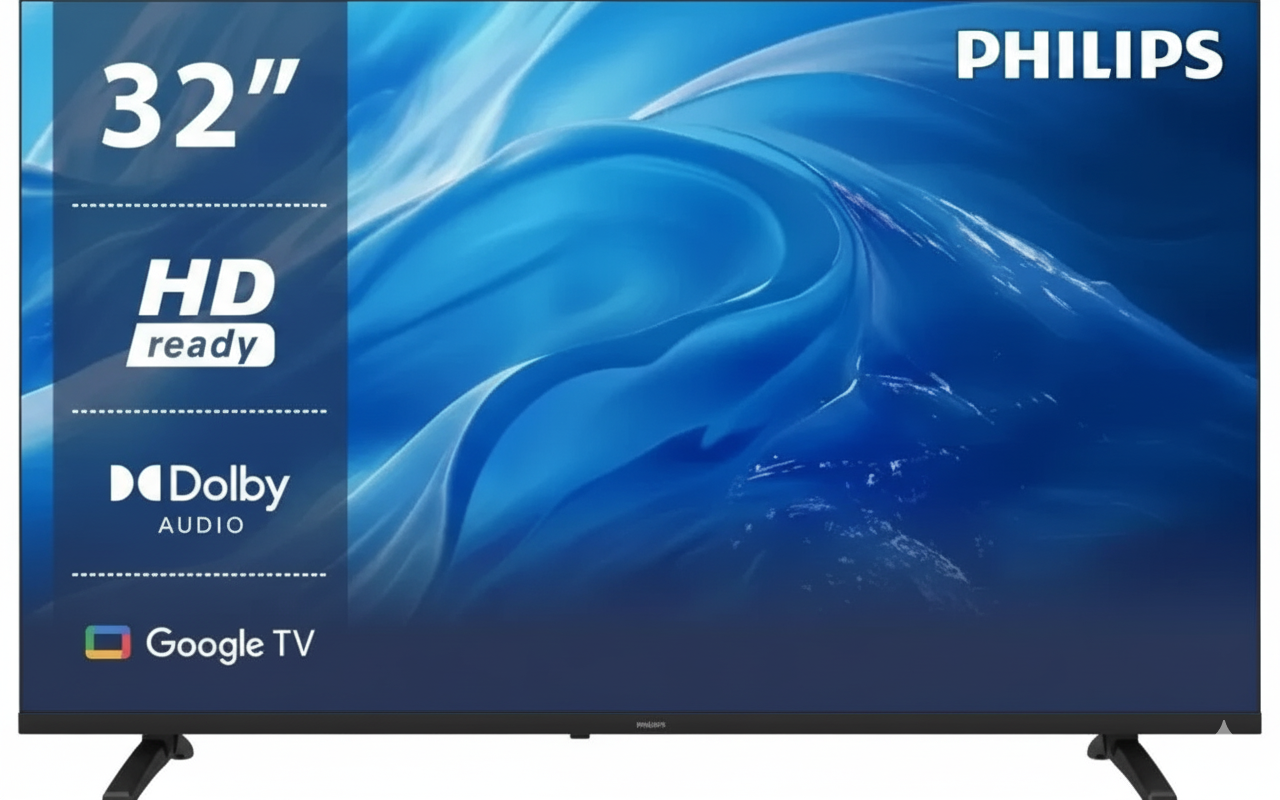PHILIPS 32" Google TV 2025 at ₹10,499: HDR10, 24W Dolby Audio, and Frameless Display