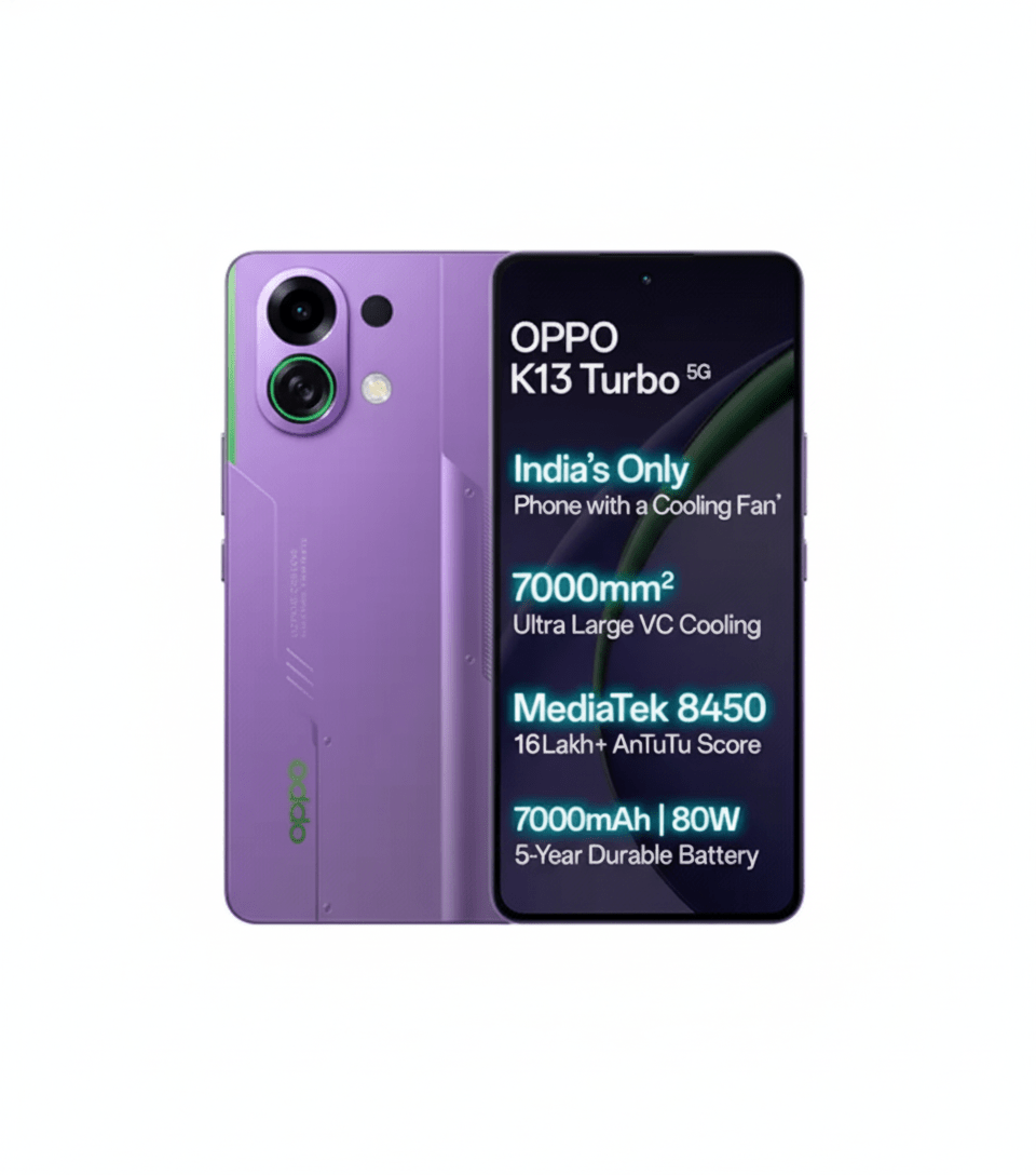 OPPO K13 Turbo 5G Review: Best Gaming Phone with Built-in Fan, 7000 mAh & ₹24,999 Price