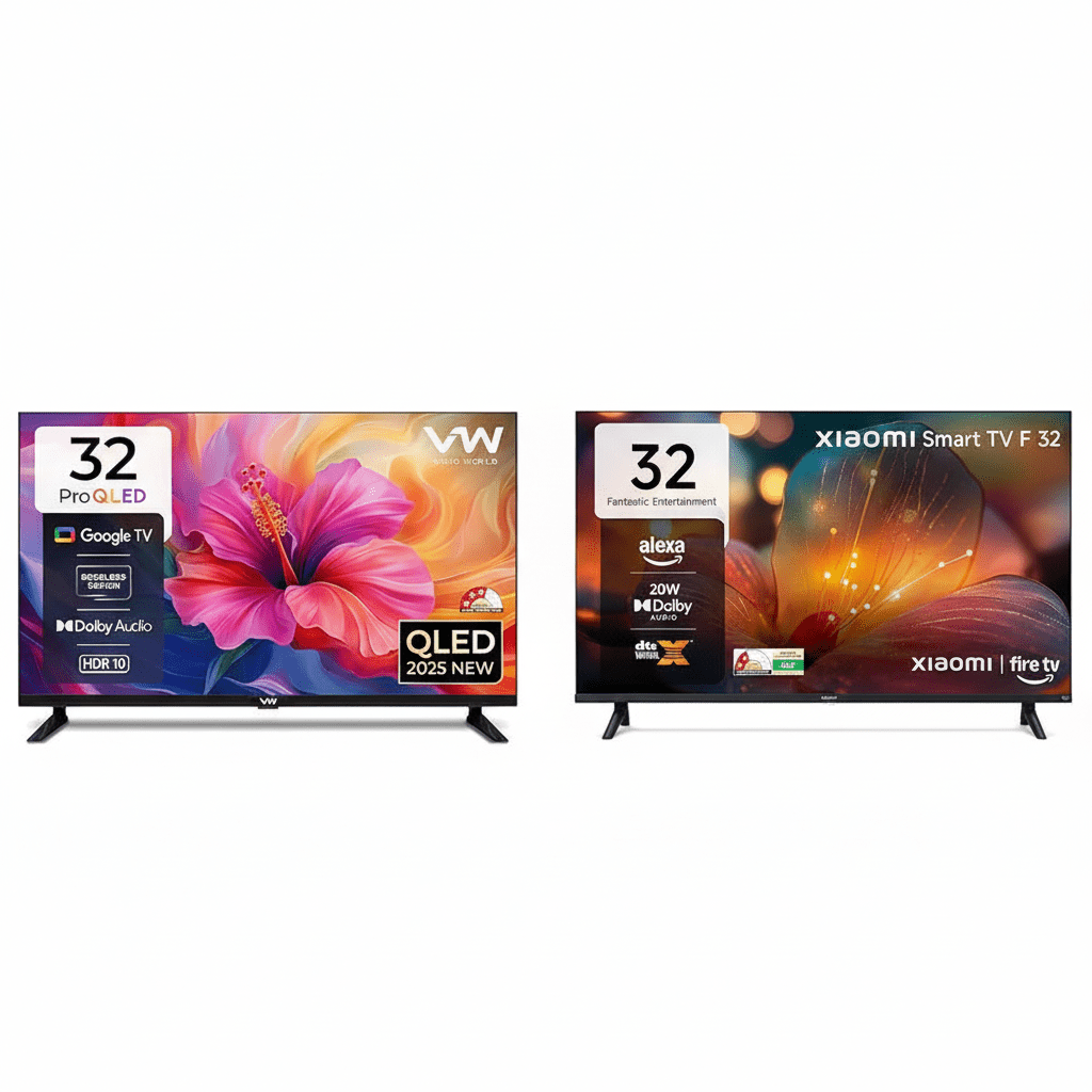 Title (H1) VW QLED vs. Xiaomi Fire TV