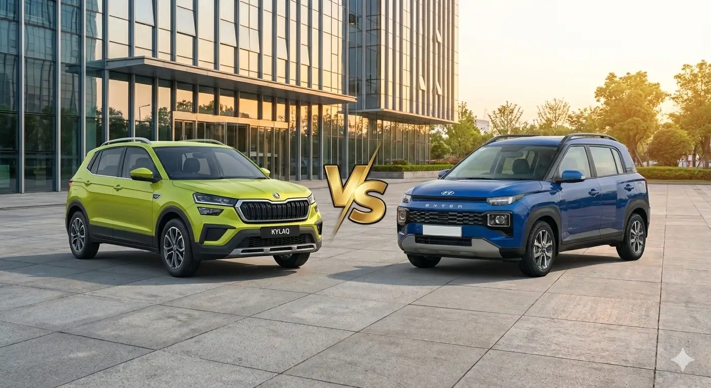 Skoda Kylaq Classic vs Hyundai Exter SX Tech