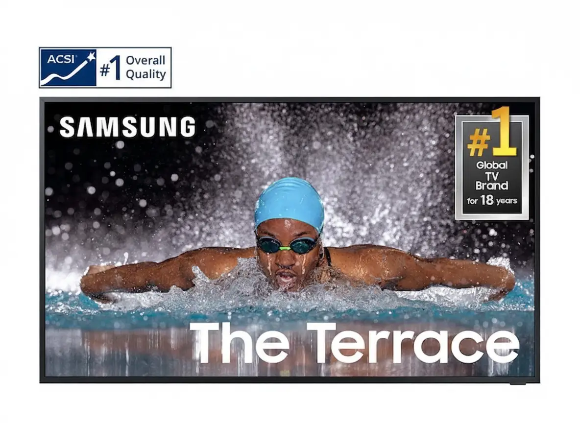 Samsung 75″ The Terrace Partial Sun Outdoor Neo QLED 4K TV
