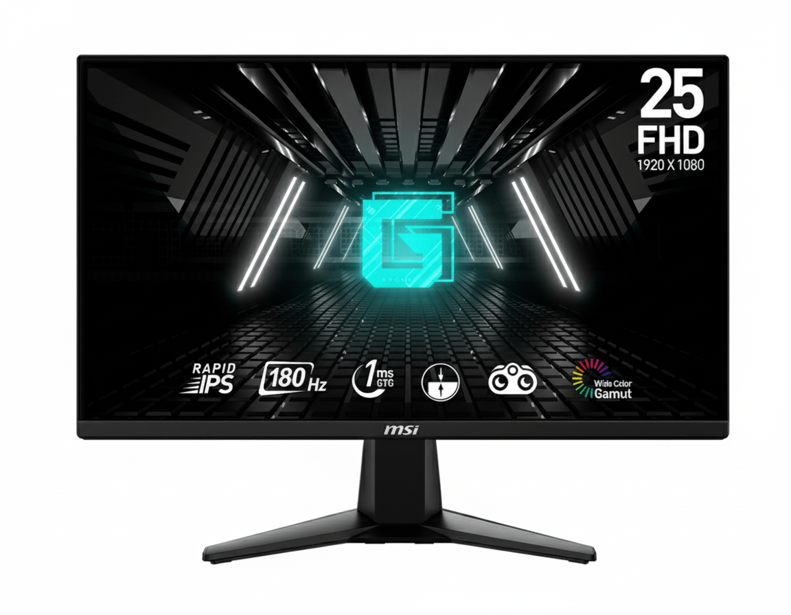 MSI G255F 24.5″ 180Hz Rapid IPS Gaming Monitor